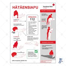 Hätäensiapuohje 300x400 mm, muovi