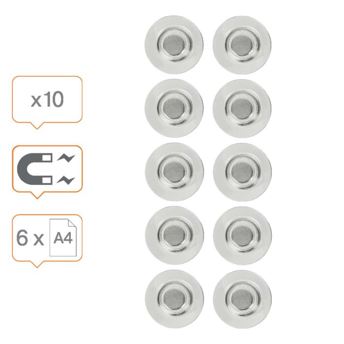 Magneetit lasitaululle Nobo 10 kpl